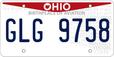 OH license plate GLG9758