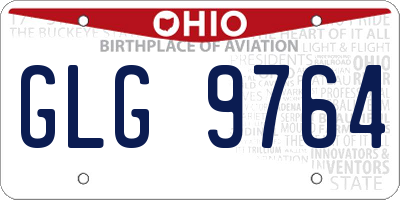 OH license plate GLG9764