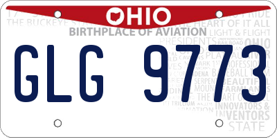 OH license plate GLG9773