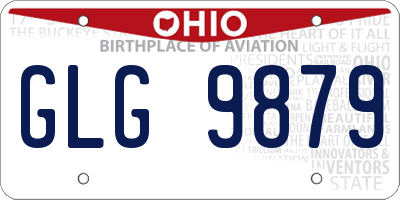 OH license plate GLG9879