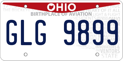 OH license plate GLG9899