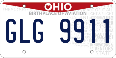 OH license plate GLG9911