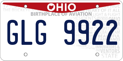 OH license plate GLG9922
