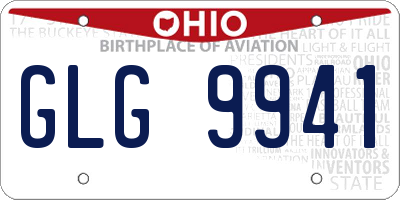 OH license plate GLG9941