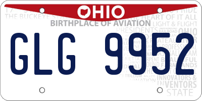 OH license plate GLG9952