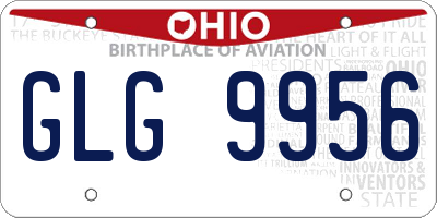 OH license plate GLG9956