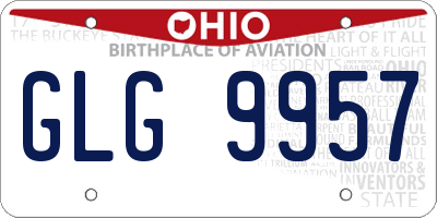 OH license plate GLG9957