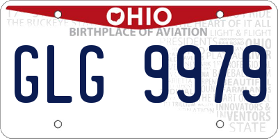OH license plate GLG9979