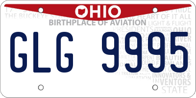 OH license plate GLG9995