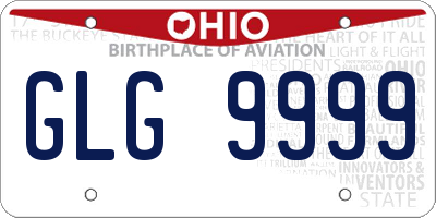 OH license plate GLG9999