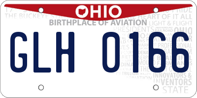 OH license plate GLH0166