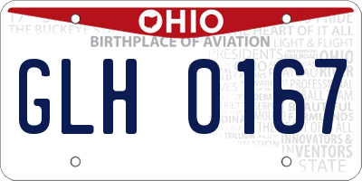 OH license plate GLH0167