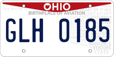OH license plate GLH0185