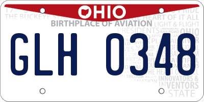 OH license plate GLH0348