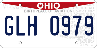 OH license plate GLH0979