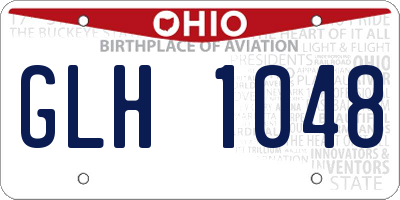 OH license plate GLH1048