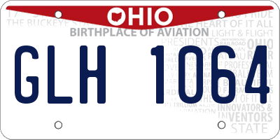 OH license plate GLH1064