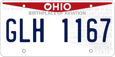 OH license plate GLH1167