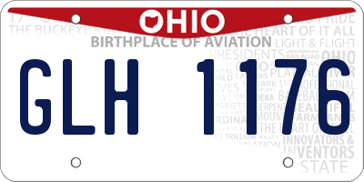 OH license plate GLH1176