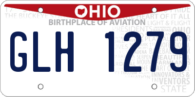 OH license plate GLH1279