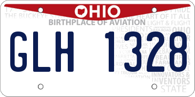 OH license plate GLH1328