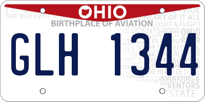 OH license plate GLH1344