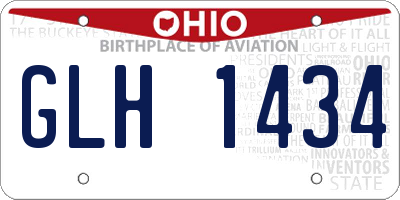 OH license plate GLH1434