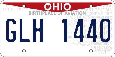 OH license plate GLH1440