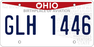 OH license plate GLH1446