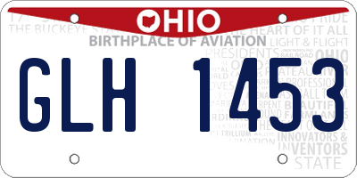 OH license plate GLH1453