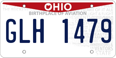 OH license plate GLH1479