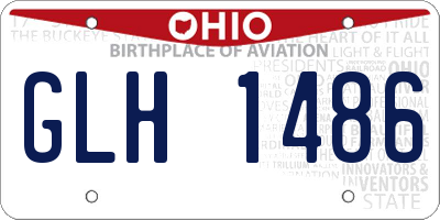 OH license plate GLH1486