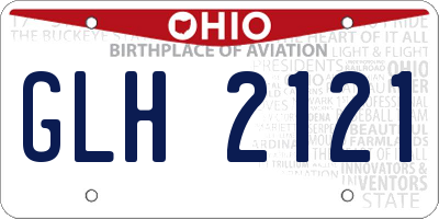 OH license plate GLH2121