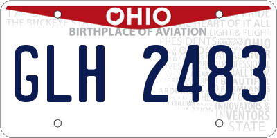 OH license plate GLH2483