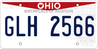 OH license plate GLH2566