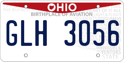 OH license plate GLH3056
