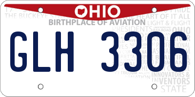 OH license plate GLH3306