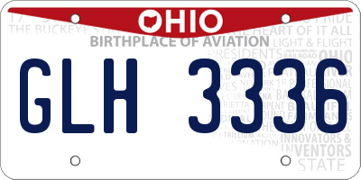 OH license plate GLH3336