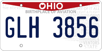 OH license plate GLH3856