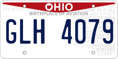 OH license plate GLH4079