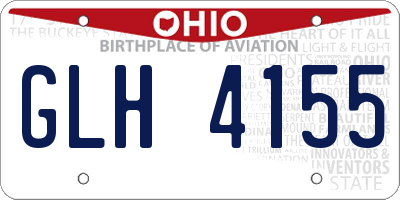 OH license plate GLH4155