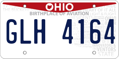 OH license plate GLH4164