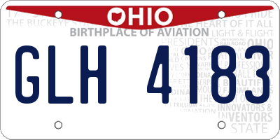 OH license plate GLH4183