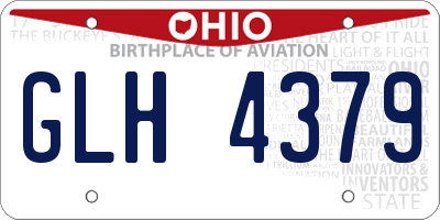 OH license plate GLH4379