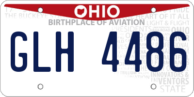 OH license plate GLH4486