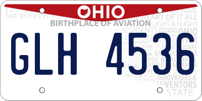 OH license plate GLH4536