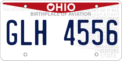 OH license plate GLH4556