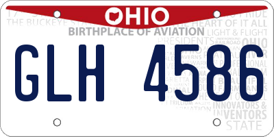 OH license plate GLH4586