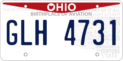 OH license plate GLH4731