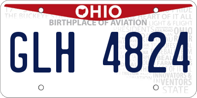 OH license plate GLH4824